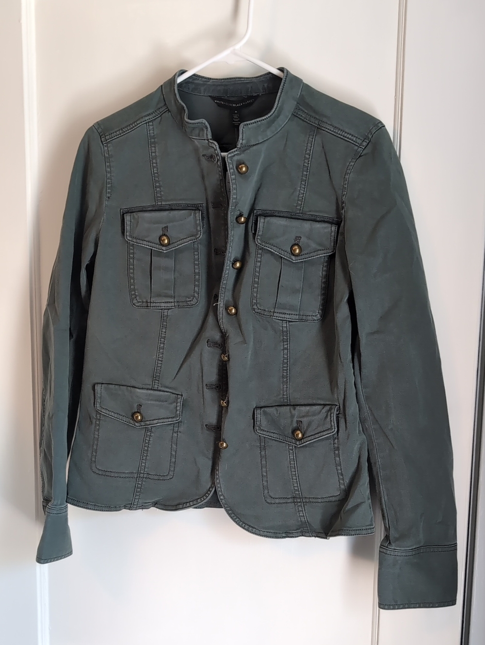 White House Black Market Olive Utility Jacket